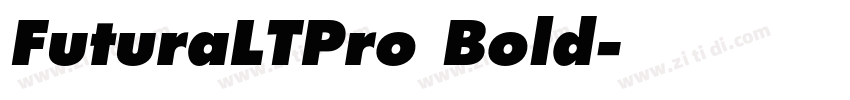 FuturaLTPro Bold字体转换